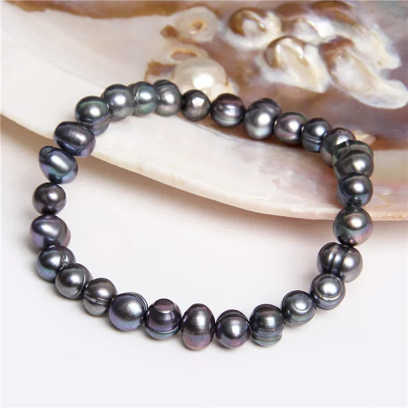 Freshwater Baroque Pearl Bracelet 7.0-8.0mm