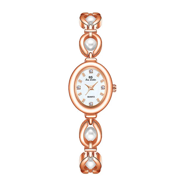 White Utai Pearl Luxury Watch Rose Gold