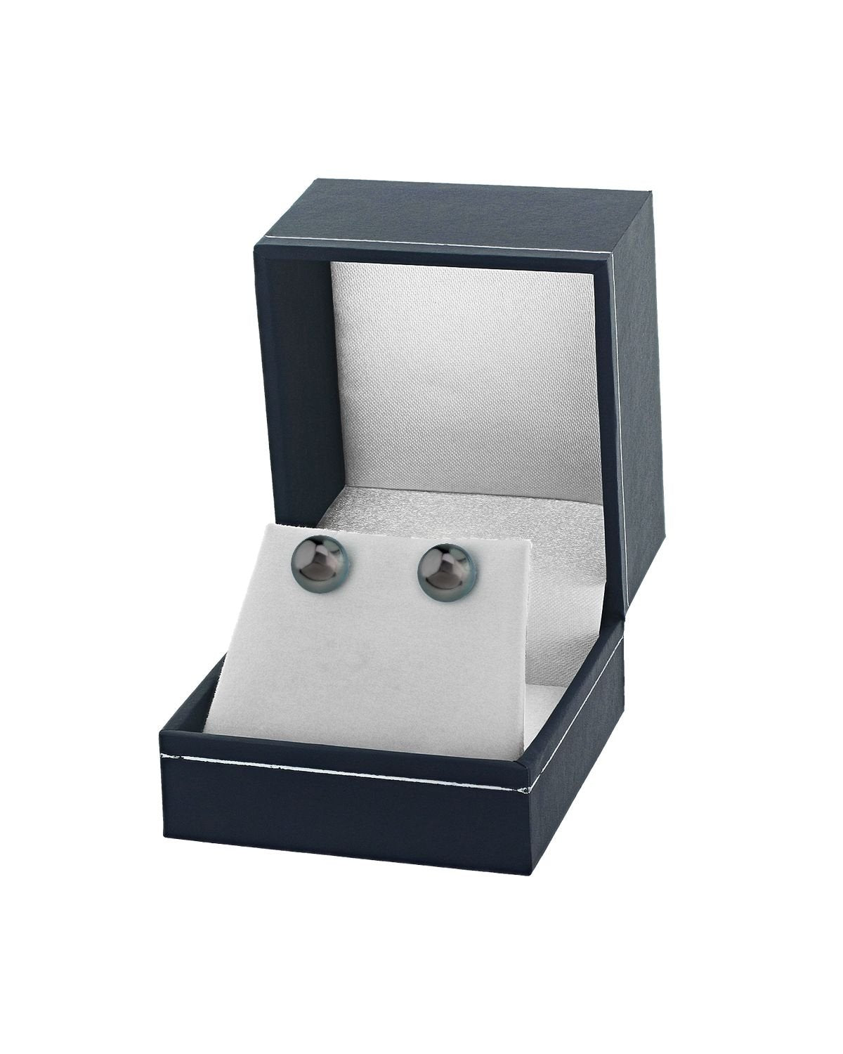 Black Tahitian Pearl Stud Earrings 7.0-8.0mm