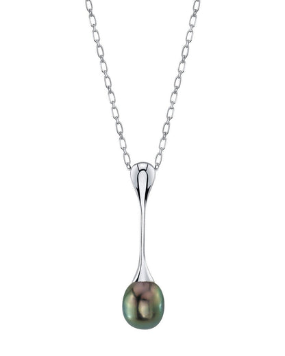 Tahitian South Sea Pearl Long Teardrop Pendant 9.0-11.0mm