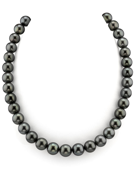 Tahitian True Round Pearl Necklace 9.0-11.0mm