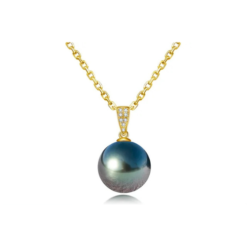 Premium Pearl Pendant 10/11mm - Gold