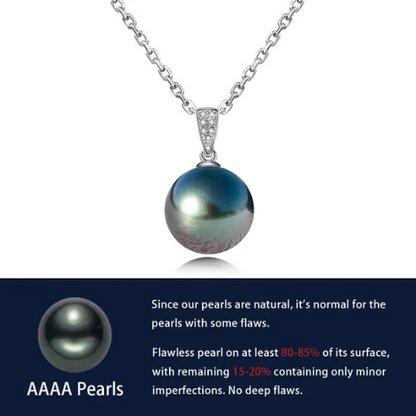 Premium Pearl Pendant 10/11mm - Silver