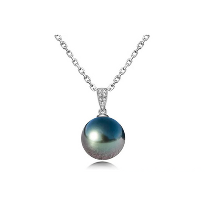 Premium Pearl Pendant 10/11mm - Silver