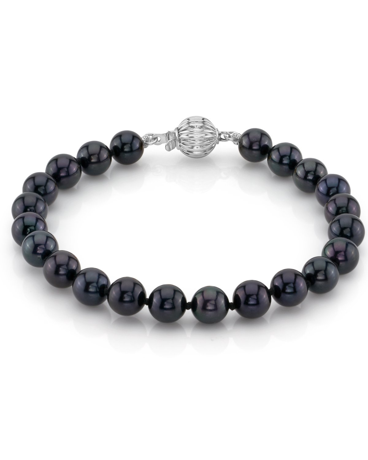 Black Japanese Akoya Pearl Bracelet 11.0-12.0mm