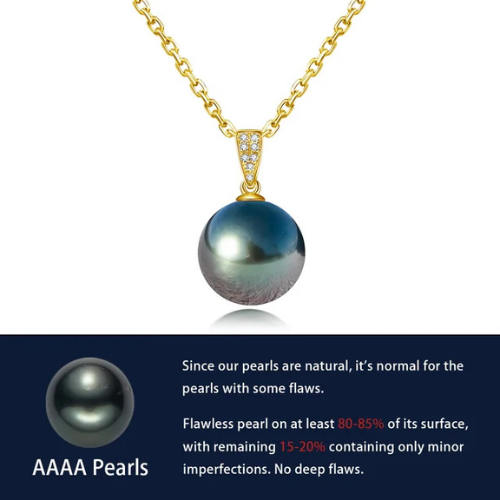 Premium Pearl Pendant 10/11mm - Gold