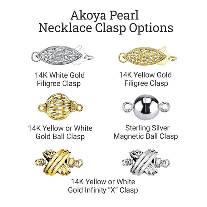 Japanese Akoya White Pearl Necklace 9.0-11.0mm