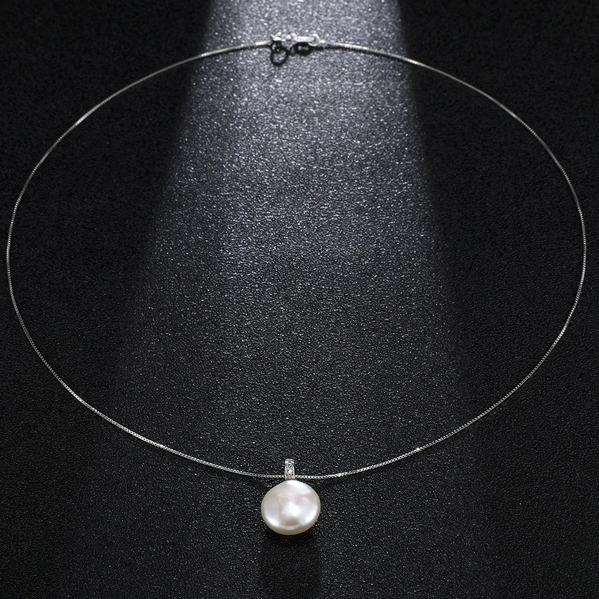 Natural Freshwater Pearls 12.0-13.0mm Large Baroque Button Pendant