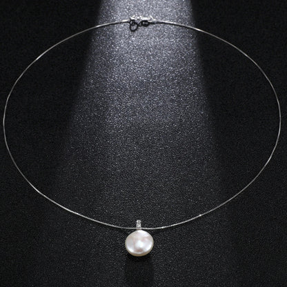 Natural Freshwater Pearls 12.0-13.0mm Large Baroque Button Pendant