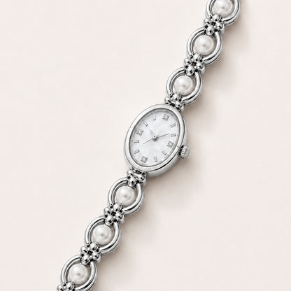 Hina Pearl Watch Silver