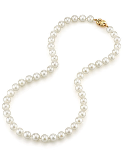 White  Akoya Pearl Necklace - 9.0-11.0mm