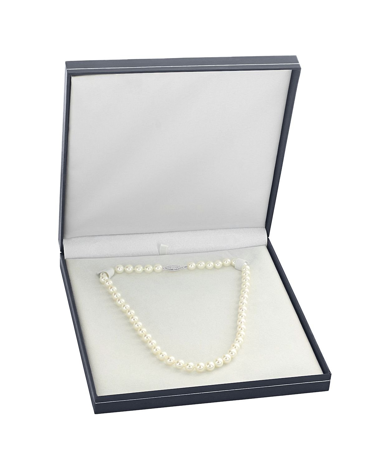 White Akoya Pearl Necklace  9.0-11.0mm