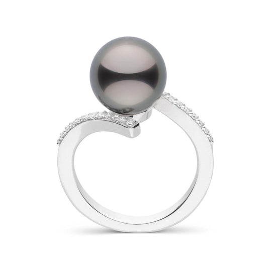 Karma Collection 9.0-10.0 mm Tahitian Pearl and Diamond Ring