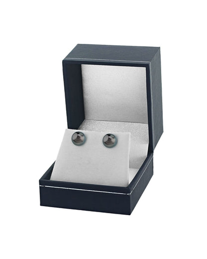 Black Tahitian Pearl Stud Earrings 7.0-8.0mm