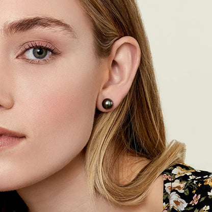 Tahitian Pearl Earrings 7.0-8.0mm